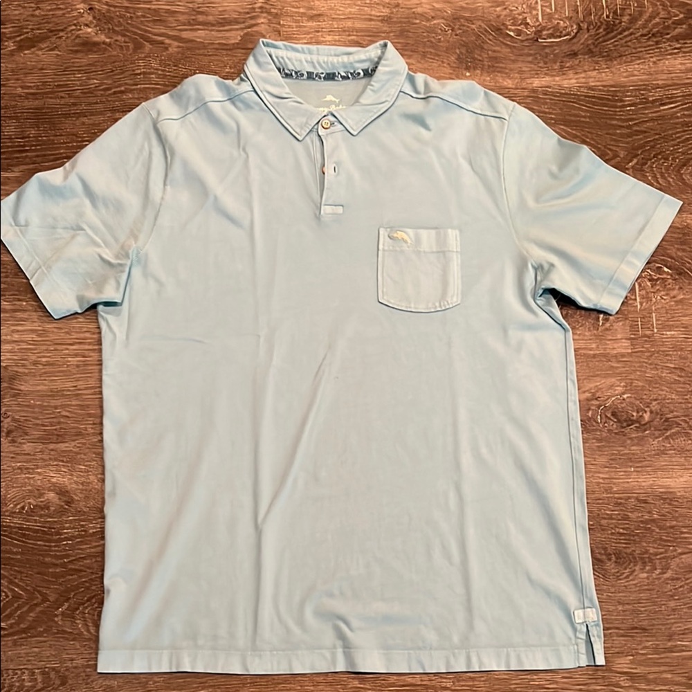 Tommy Bahama Blue Polo Shirt Relaxed Fit
